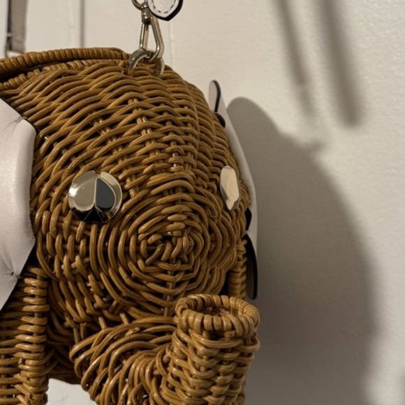 Kate spade elephant wicker novelty bag - Picture 9 of 13